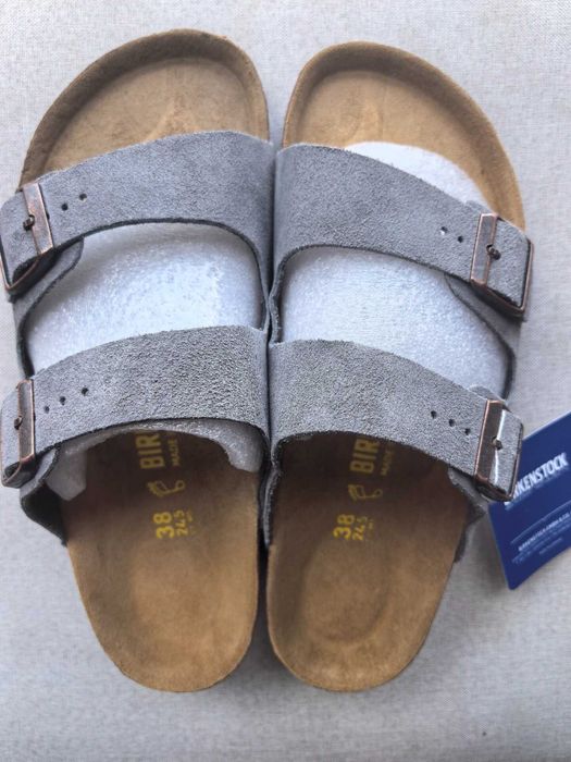 Buty meskie Birkenstock szary kapcie R.41