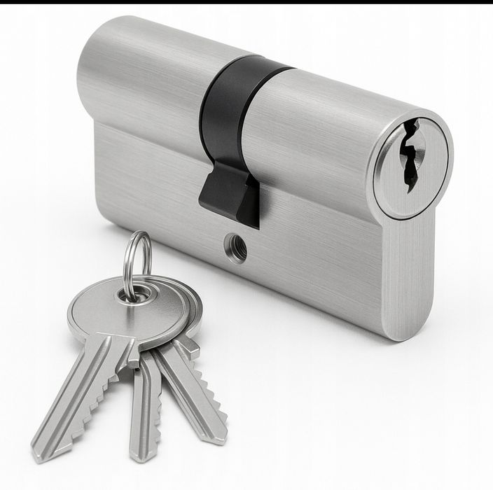 Wkładka zamka 30/30 satyna 3 klucze