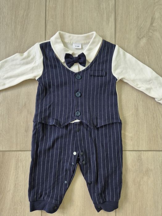 Rampers nowy elegancki garnitur rozm. 62/68