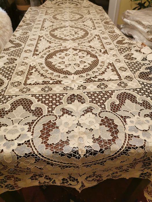 Toalha em linho renda Veneza