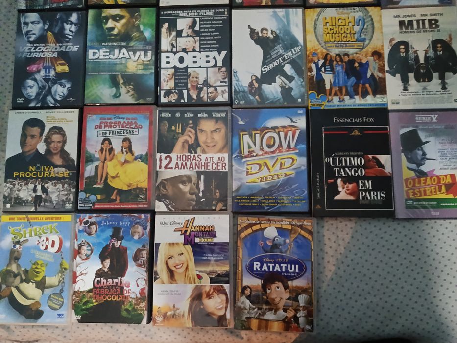 Filmes em DVD + conjunto de 33 músicas no NOW DVD VIDEO