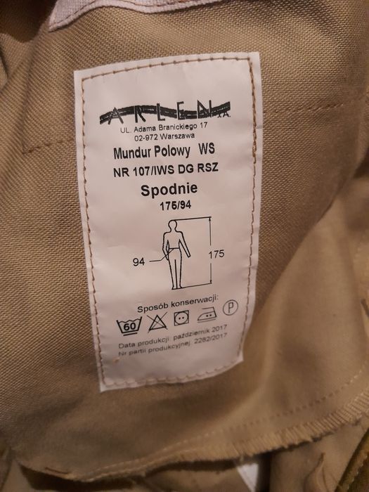 Mundur polowy multicam wojsk specjalnych, 107iws, roz.175/100/94