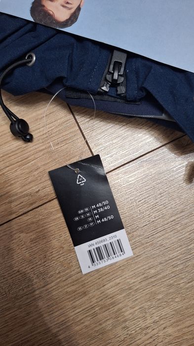 Kurtka parka męska wiatrówka  przeciwdeszczowa M Livergy nowa