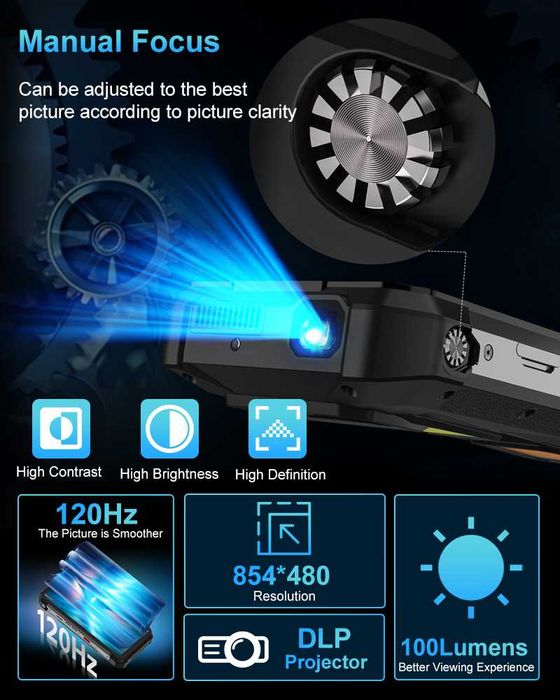 Unihertz 8849 TANK 3S, проектор, 24/256Gb и 36/512Gb, 50/64NV/50Mp