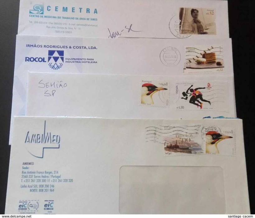Cartas Portugal modernas Circuladas