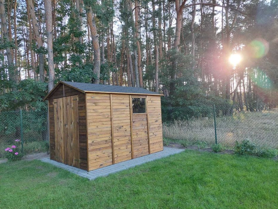 Domek Narzędziowy Drewniany 220x283 Wysyłka Cała Polska