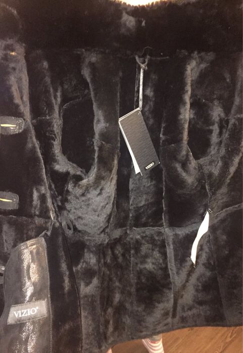 дублянка чорна з натурального хутра