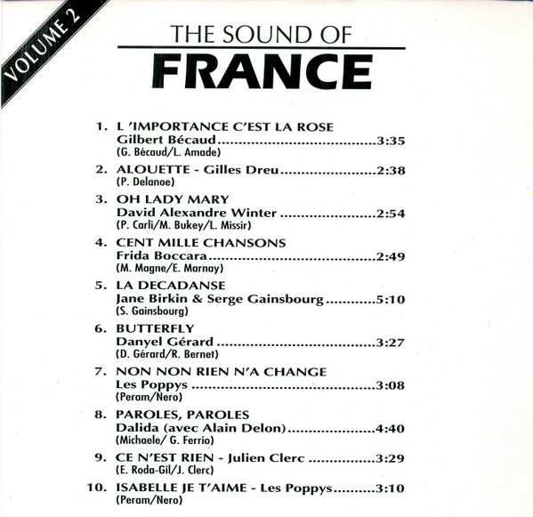 The sound of France - Volume 1 - CD - 1993