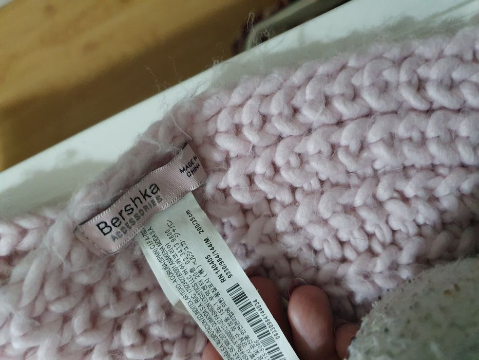 Cachecol rosa quente