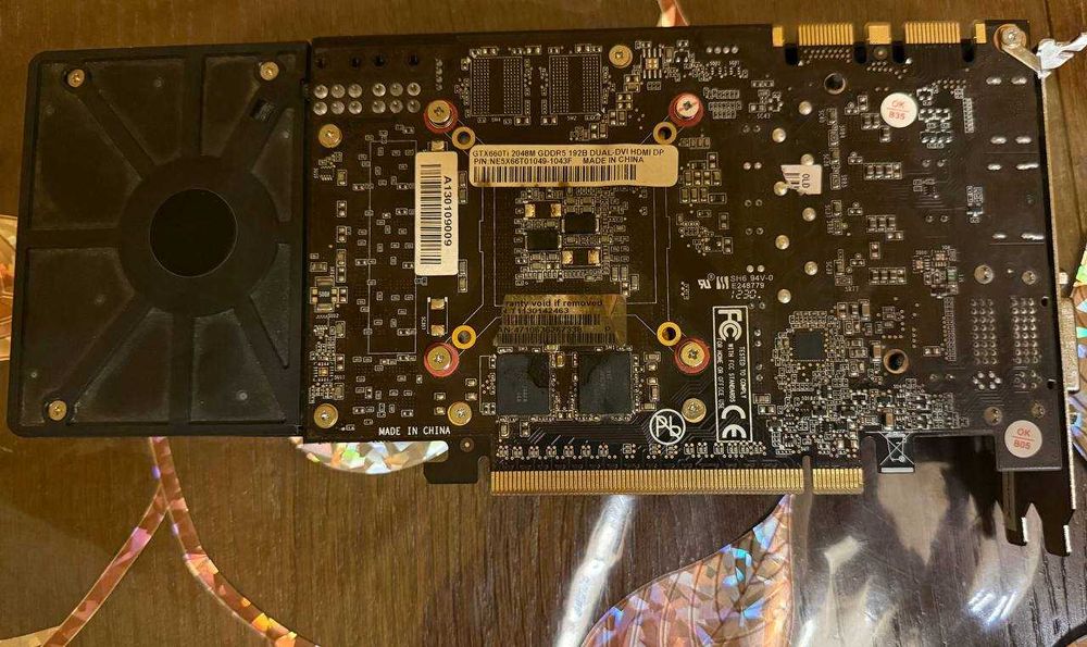 Відеокарта Palit PCI-Ex GeForce GTX 660 Ti з дефектами