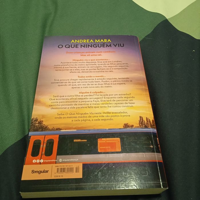 O que ninguém viu, livro de Andrea Mara.