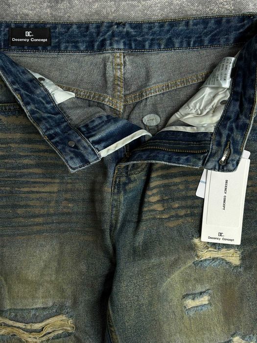 Джинси сині baggy faded jeans archive opium distressed джинсы S M L