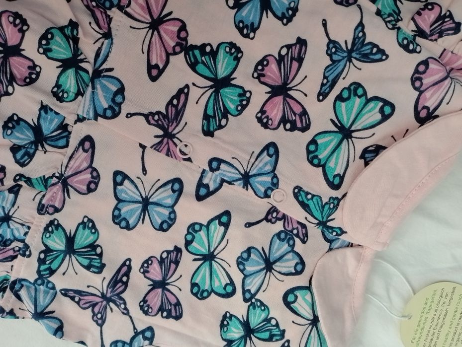 Rampers i opaska w motylki