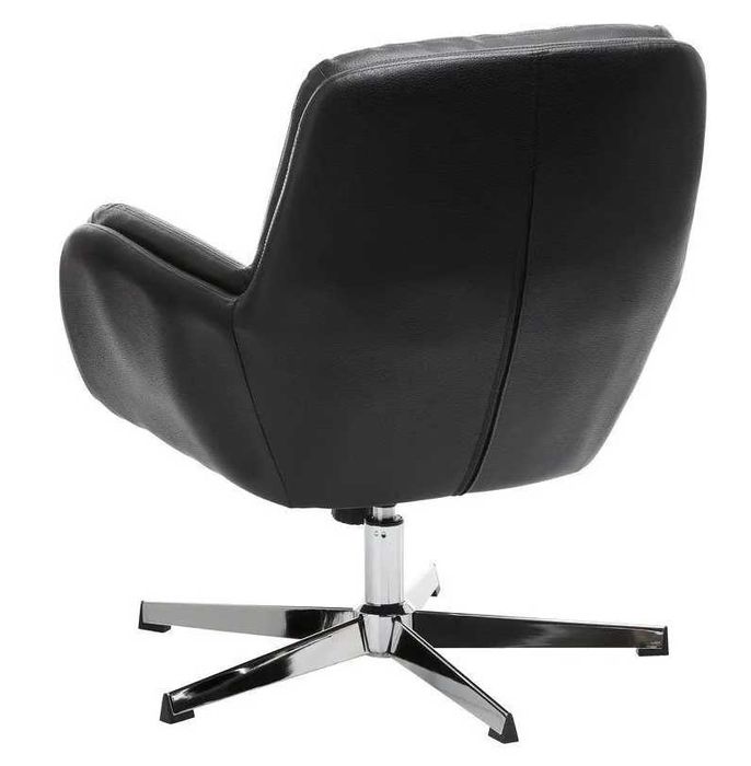 Jysk Fotel Thisted Czarny/Chrom