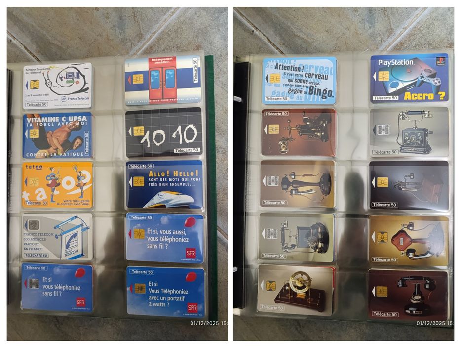 Coleção de cartas telefónicas