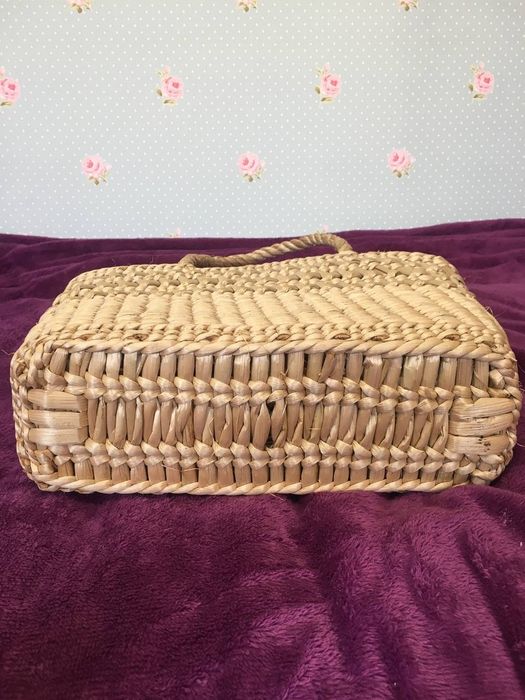 Плетена корзина сумка ручної роботи із рогози аїр рогозоплетіння кошик