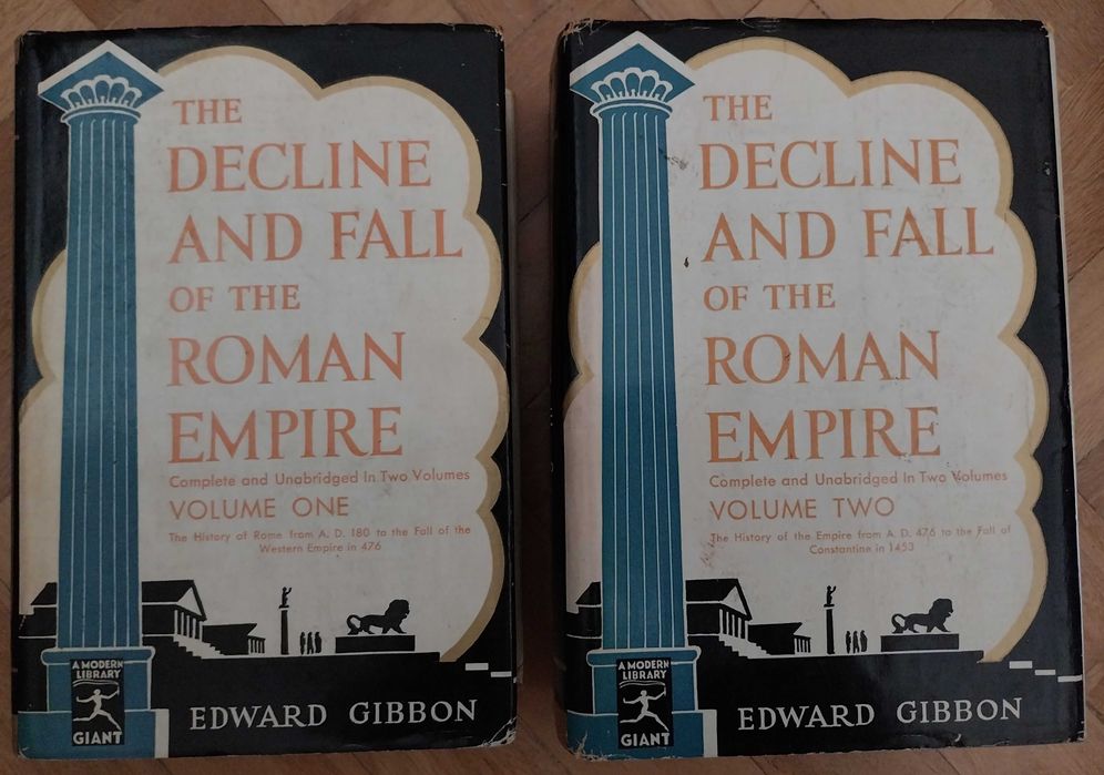 livro: “The decline and fall of the roman empire” (2 volumes)
