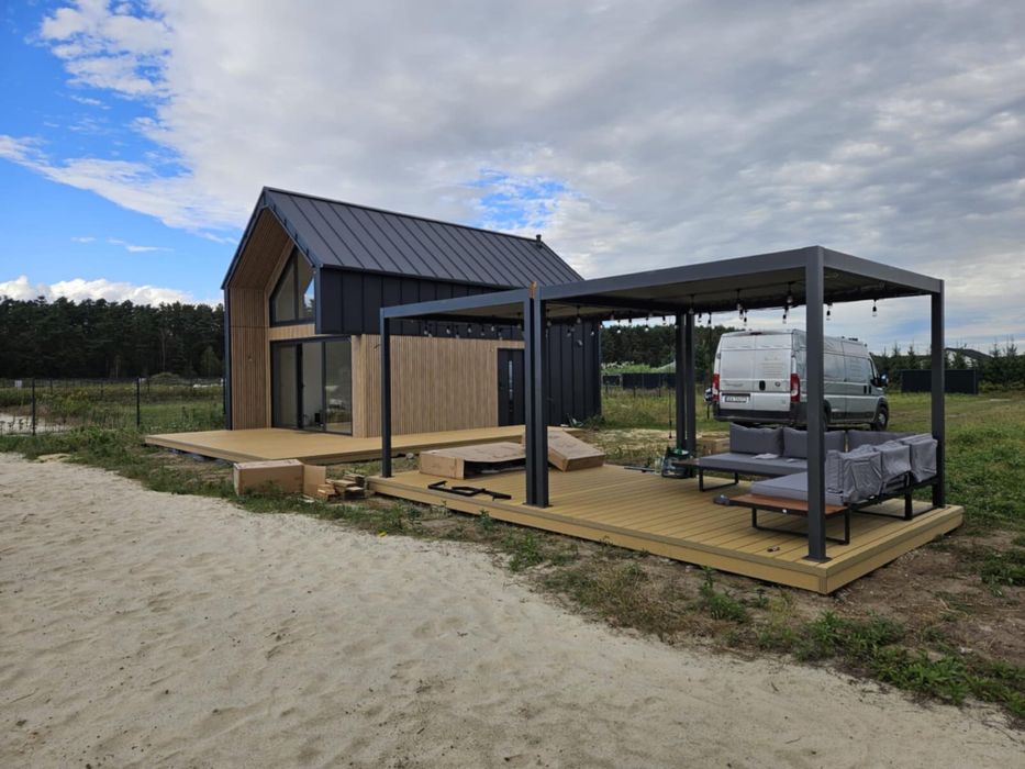 Nowoczesna Stodoła 70m2 / Stan Deweloperski / Domek drewniany