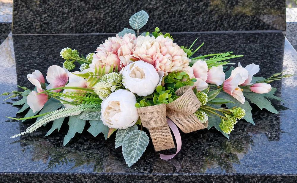 Stroik IKEBANA kompozycja kwiatowa ikebana na grób Z256