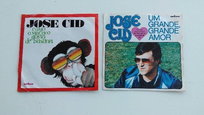 Vários discos de vinil de antigos20
