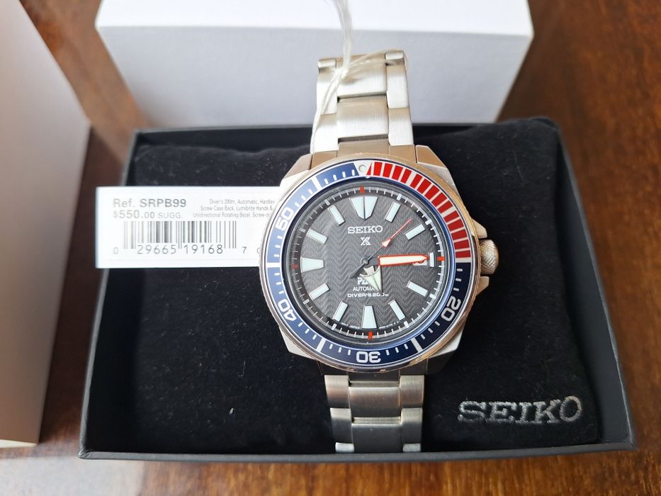 Годинник наручний Seiko SRPB99К1 PADI Prospex Samurai Automatic