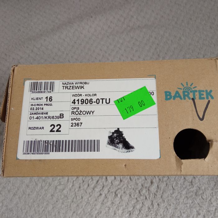 Buty - trzewiki "Bartek"dziewczęce r 22