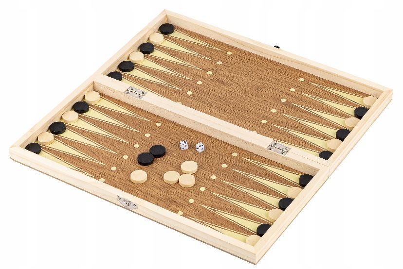 Szachy warcaby drewniane 2w1 prezent