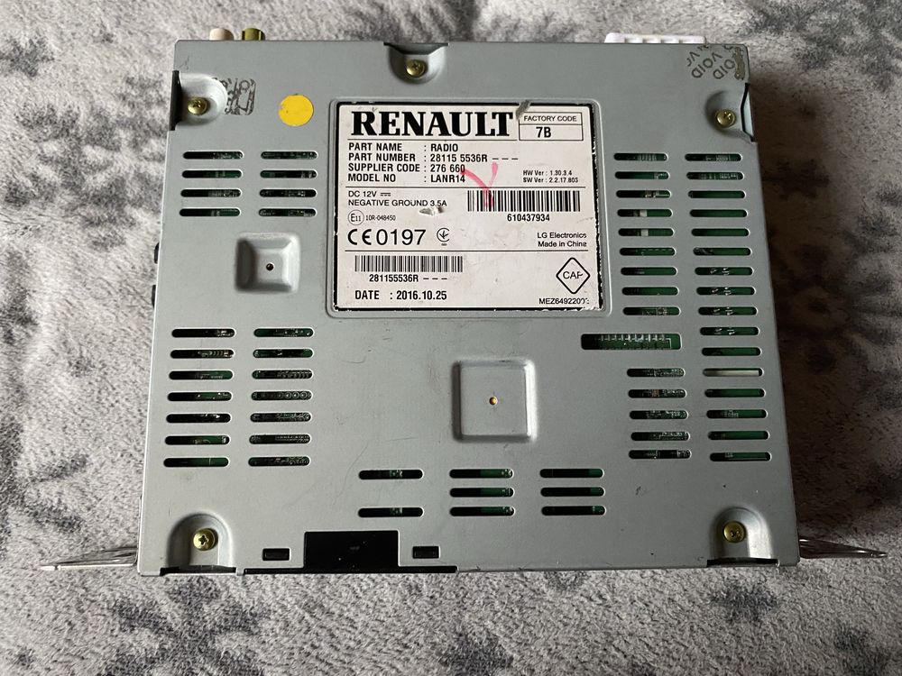 Radio Cd Renault Megane 3 Scenic 3 281150030R 3329