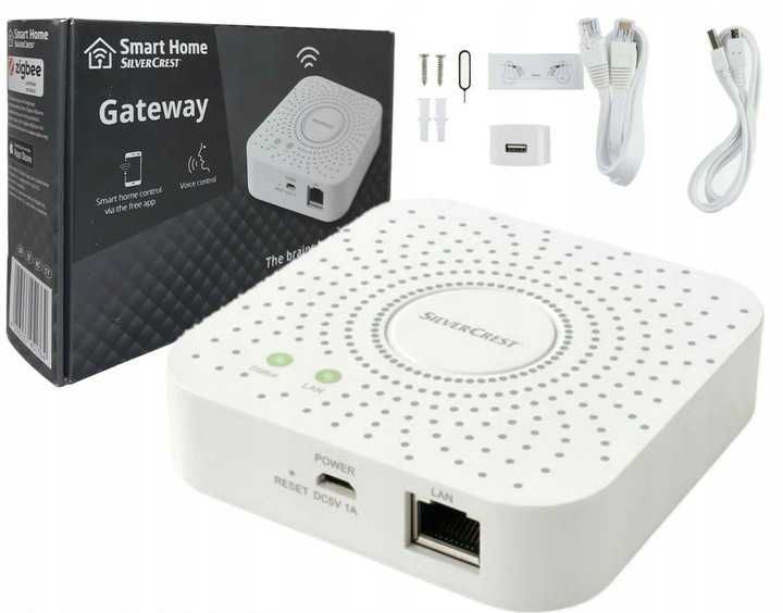 Bramka Centrala Sieciowa  Zigbee 3.0 – SILVERCREST LAN +Zasilacz