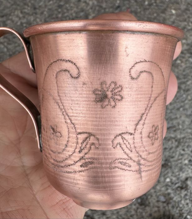 Продам мідну кавову  чашку