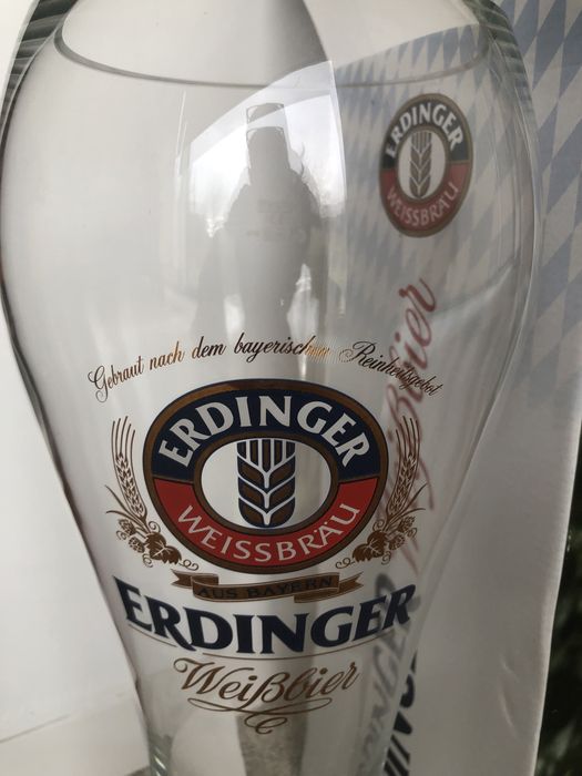 Copo Cerveja Erdinger / Exclusiv - Glas 3,0L   (Novo com caixa)