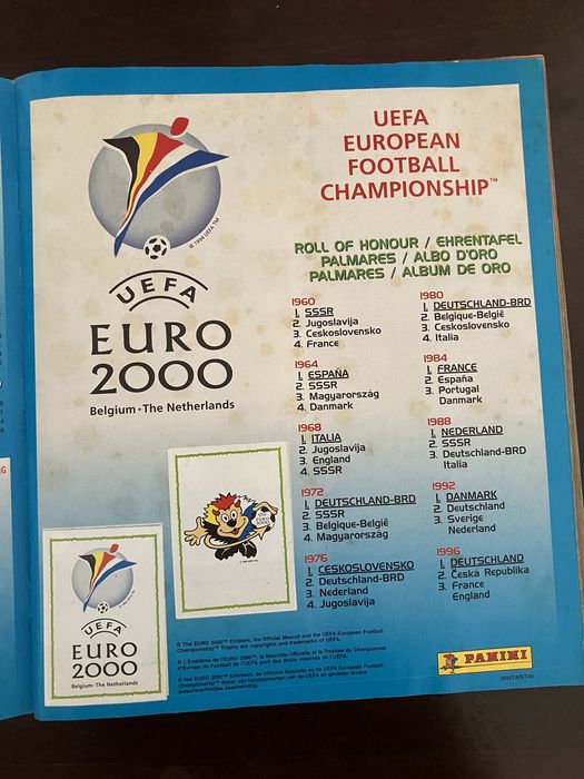 Caderneta Euro2000