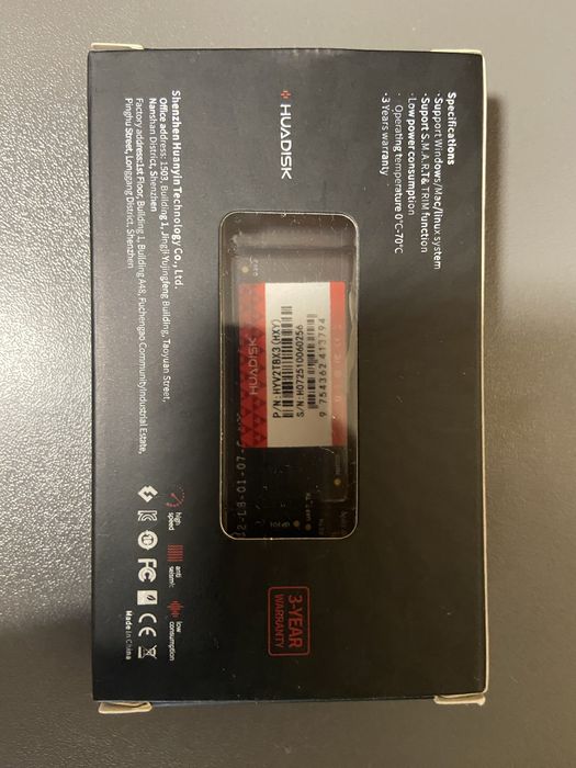 ССД Карта Huadisk M2 NVMe SSD 2Tb