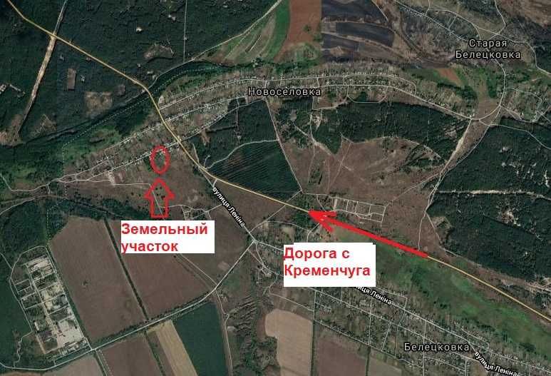 Земельна ділянка 0,25 га біля с. Білецківка, ліс, озера, чисте повітря