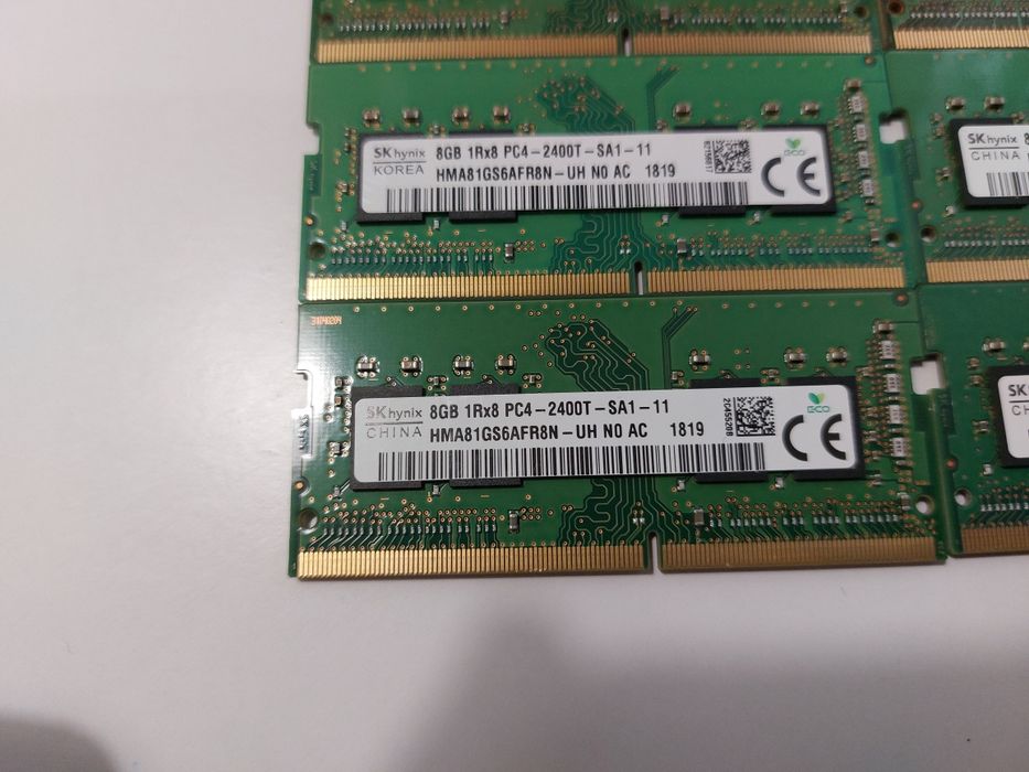 Оперативна пам'ять So-Dimm DDR4 8гб (частота 2133, 2400, 2666, 3200мГц) SK Hynix, для ноутбуків. ОПТ, є в кількості