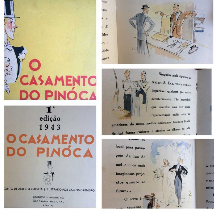 O Casamento do Pinóca, 1943. 1.ª edição Raro