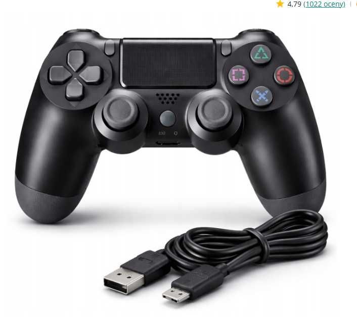 Pad bezprzewodowy, przewodowy do PS4 Elektron czarny