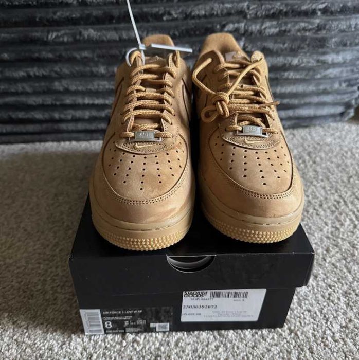 "Buty męskie Trampk Nike_Air_Force_1_Low_Supreme_Wheat R.38.5