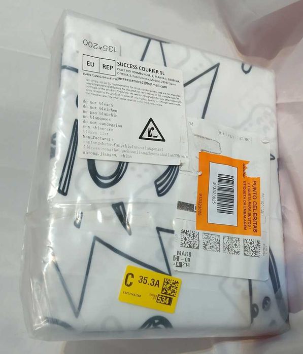 Conjunto de capa de edredão e fronha de almofada