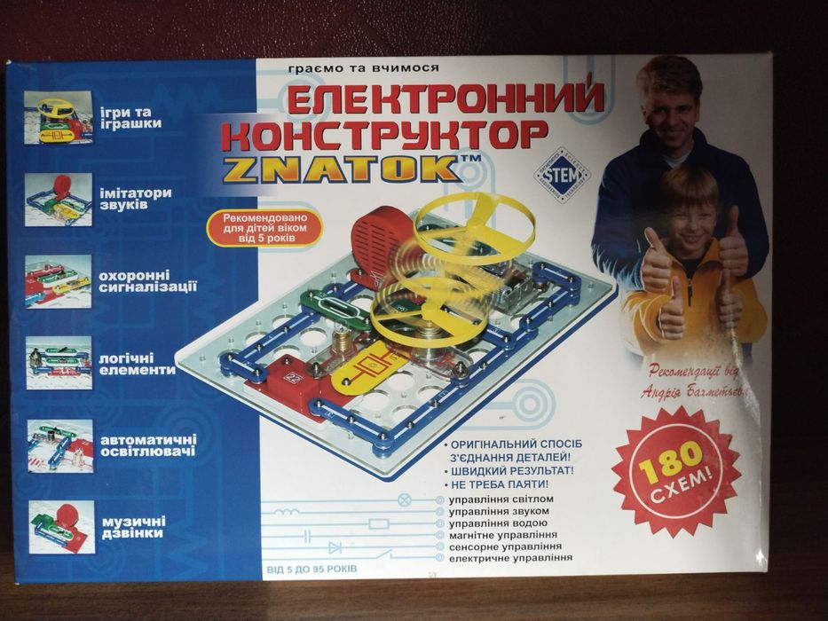 Электронный конструктор "ZNATOK" (180 схем)