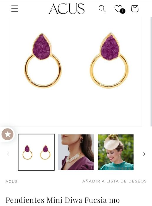 Brincos ACUS Dourado & Lilas