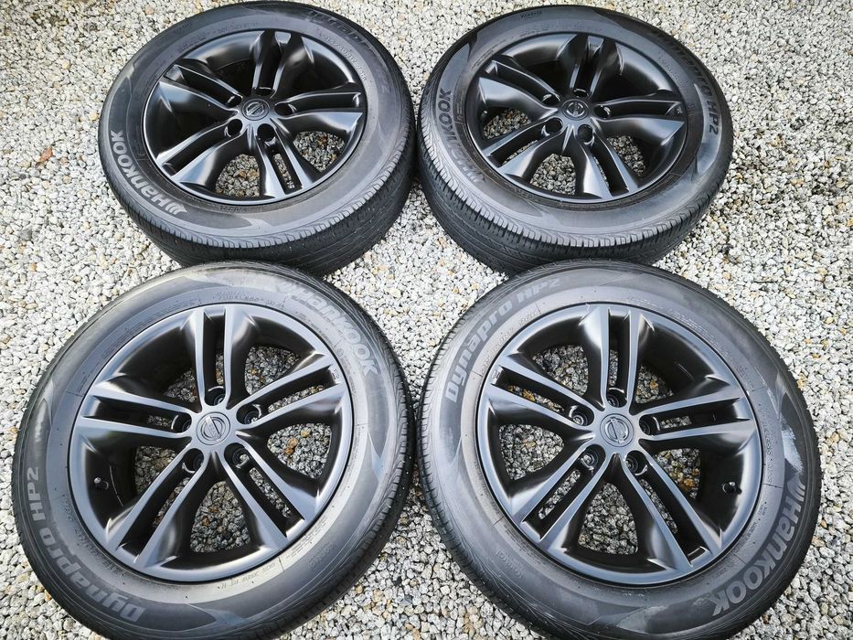 Oryginał NISSAN 5x114,3r17 Qashqai Juke Renault Dacia CZARNY MAT
