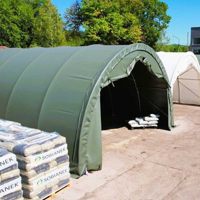 Hala namiotowa łukowa 6x6x3,6 m magazyn wiata konstrukcja ocynkowana