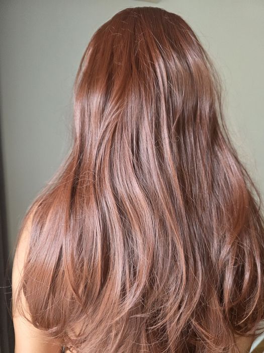Peruca Ruiva - Cabelo longo de aspeto natural