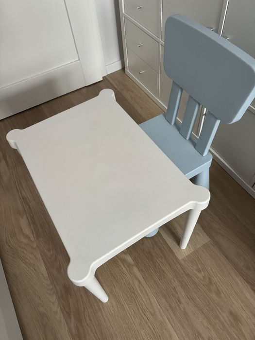 Stolik i krzeslo ikea mamut zestaw