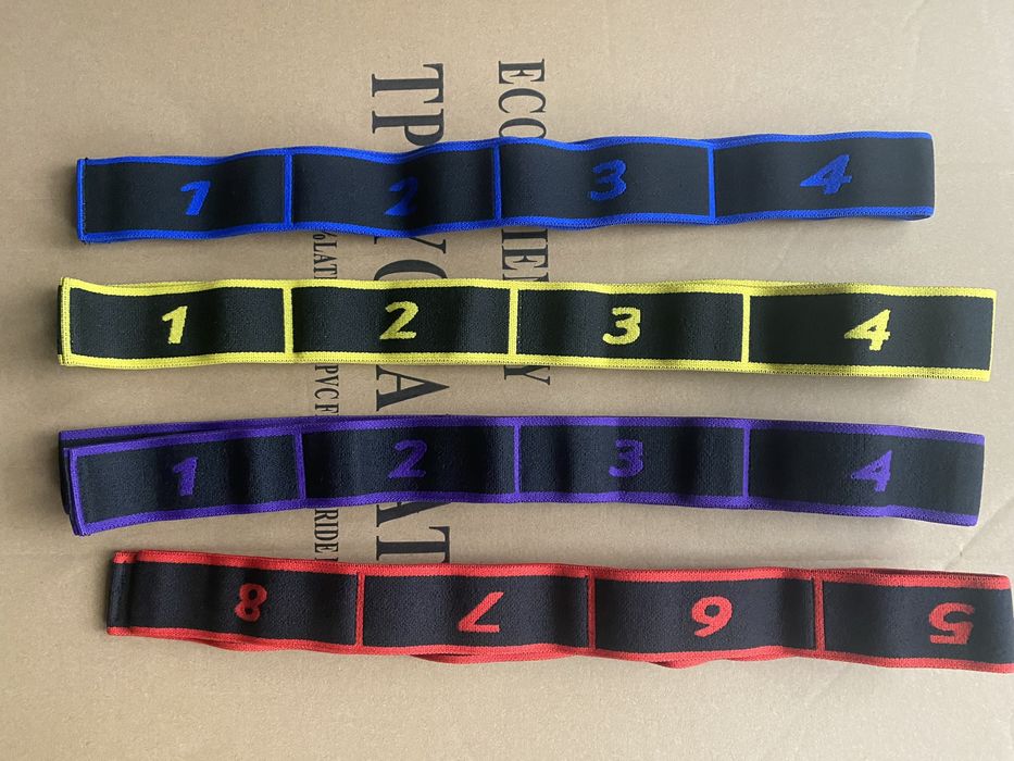 Лента, эспандер, резинка с петлями для розтяжки, фитнеса, танцев