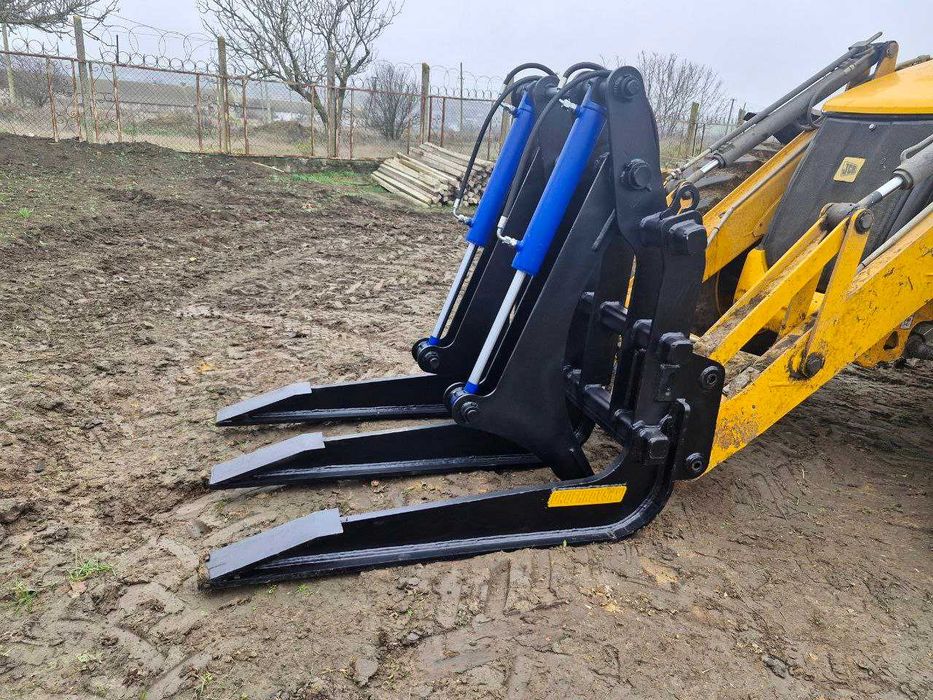 Гідравлічний захват на навантажувач | Вила | Захват для деревини,