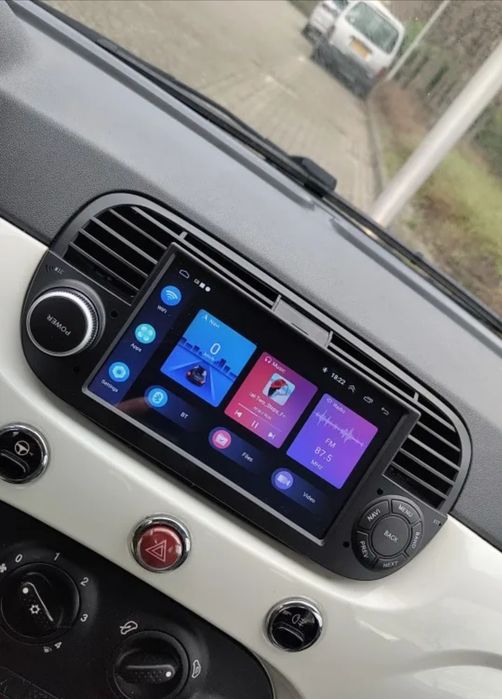 Radio 2 DIN Android Fiat 500  + Carplay + GPS + 2 GB RAM + 32 GB ROM