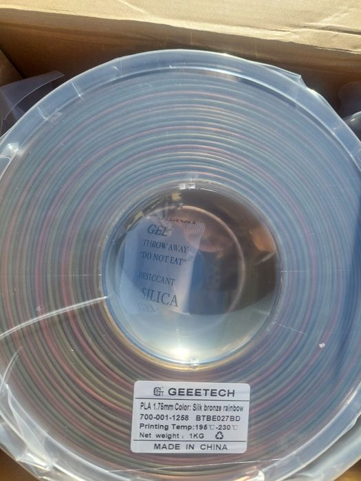 Filamento para impressoras 3d, pla  vários silk e silk rainbow