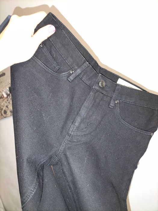 Czarne spodnie jeans S